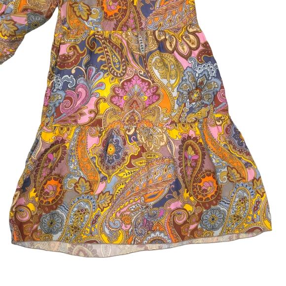 Johnny Was Palazzo Pant Sandalwood Viola Boho Hippie Wide Leg Flare - Picture 7 of 12